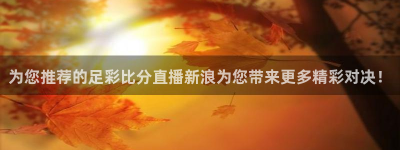 24直播app：为您推荐的足彩比分直播新浪为您带来更多精彩对决！